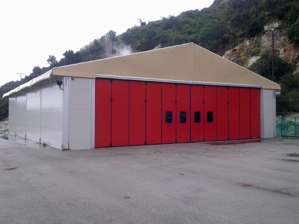 Capannone hangar ad alta resistenza