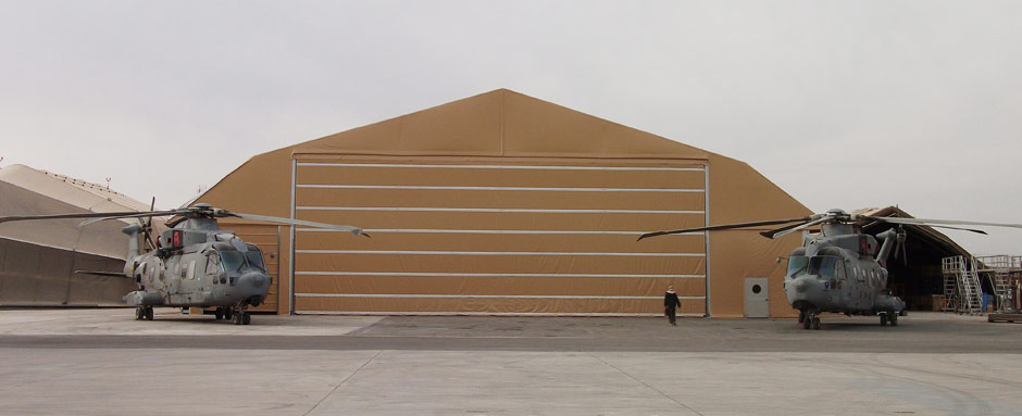 Hangar modulari per elicotteri